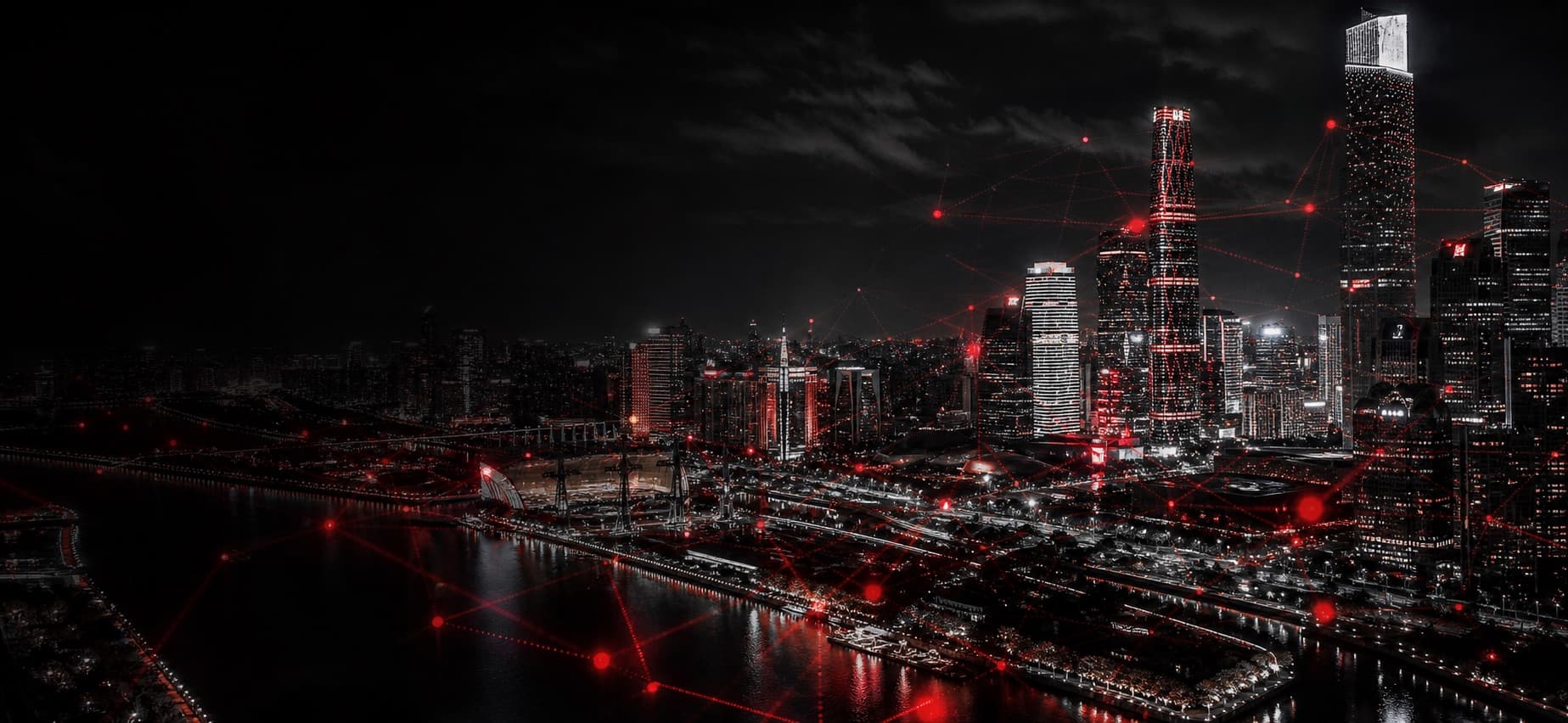 广州珠江新城夜景,汉兴总部所在的城市